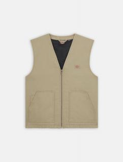 Khaki vesta DICKIES DUCK CANVAS GILET VEST DESERT SAND Veľkosť: L, Farba: Béžová