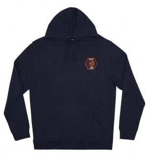 Modrá mikina DC QUALITY GOODS HOODIE NAVY | TheChillstore.eu Veľkosť: L, Farba: Modrá