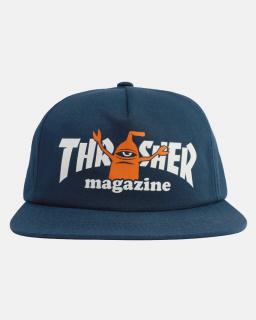 Modrá šiltovka THRASHER X TOY MACHINE SNAPBACK NAVY