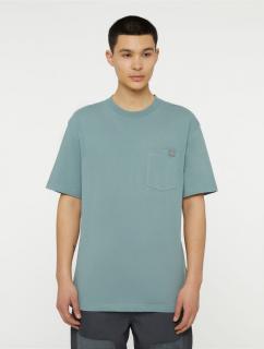 Modré tričko DICKIES LURAY POCKET TEE FIRED BRICK Veľkosť: XL, Farba: Modrá