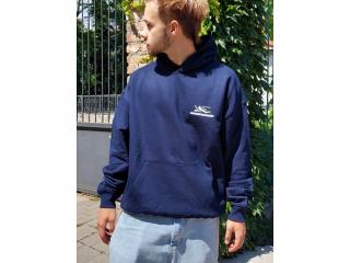 Modré tričko MÉTRONOME. HOODIE NAVY Veľkosť: XL, Farba: Modrá