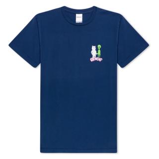 Modré tričko RIPNDIP HANDSHAKE TEE NAVY Veľkosť: L, Farba: Modrá