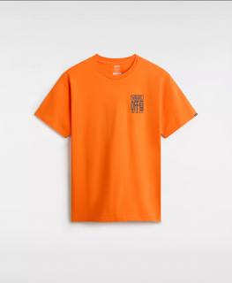 Oranžové tričko VANS 106 AVE SS TEE ORANGE Veľkosť: XL, Farba: Oranžová
