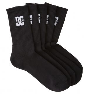 Ponožky DC SHOES CREW SOCKS BLACK 5PACK