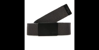 Šedý opasok VANS DEPPSTER II WEB BELT CHARCOAL