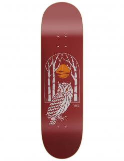 Skate doska ANTIZ ICON OWL DARK RED & SILVER 8.6"