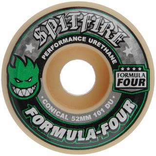 Skate kolieska SPITFIRE FORMULA FOUR GREEN PRINT 101DURO CONICAL 52MM