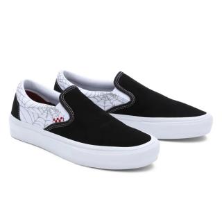 Skate topánky VANS SKATE SLIP-ON BLACK WIDOW SPIDER BLACK/WHITE/RED Veľkosť EU: 42.5