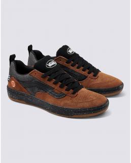 Skate topánky VANS ZAHBA ZION WRIGHT BROWN/MULTI Veľkosť EU: 40.5