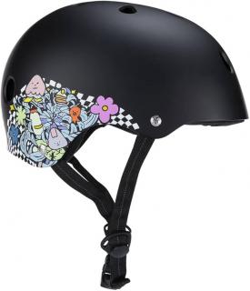 Skateboardová PRILBA 187 KILLER PADS LIZZIE ARMANTO CERTIFIED HELMET BLACK FLORAL Veľkosť prilby: XS - 52cm