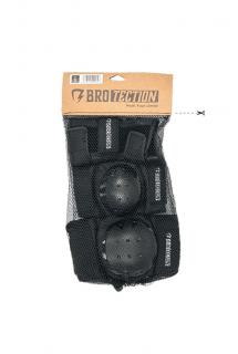 Skateboardové CHRÁNIČE BROTECTION SET BLACK Veľkosť: L, Farba: Čierna