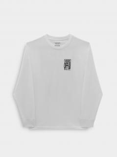 Tričko s dlhým rukávom VANS 106 AVE LONGSLEEVE TEE WHITE Veľkosť: XL, Farba: Biela