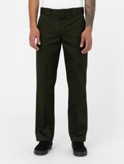 Zelené nohavice DICKIES 873 WORK PANT SLIM STRAIGHT REC OLIVE GREEN Veľkosť nohavíc: 34x32
