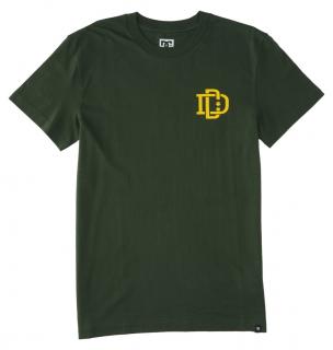 Zelené tričko DC RUGBY CREST TEE SYCAMORE Veľkosť: L, Farba: Zelená