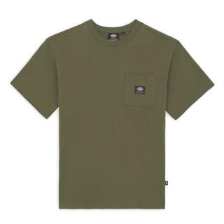 Zelené tričko DICKIES MOUNT VISTA POCKET TEE DARK OLIVE Veľkosť: XL, Farba: Zelená
