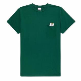 Zelené tričko RIPNDIP PUMPKIN LORD NERM POCKET TEE HUNTER GREEN Veľkosť: XL, Farba: Zelená