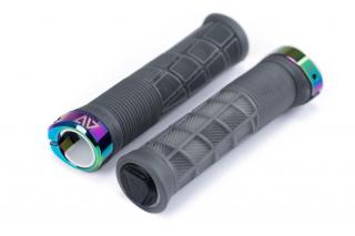 ACID DISRUPT gripy translucent black n oil slick Rozmery: 32.5 x 138 mm