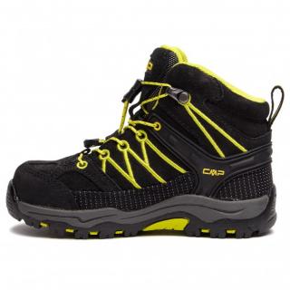 CMP KIDS RIGEL MID TREKKING WP Black n Yellow Veľkosť (EU) - Obuv: EU 28