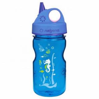 Nalgene Grip-n-Gulp Blue Seahorse  0,375 l Farba: Modrá, Objem fľaše: 0,375 l
