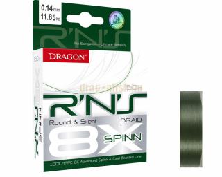 Dragon Šnúra R´N´S 8x Spin 150m - zelená VARIANT: 0,08mm/5,90kg