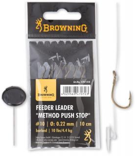 Feeder Leader Method Push Stop bronze 10cm 6ks Veľkosť: 12