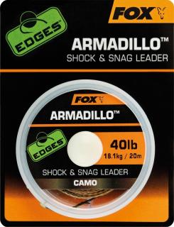 Fox Edges Armadillo Camo Shock Shock & Snag Leader 30lb/40lb/50lb-20m VARIANT: 30lb/13,6kg/20m