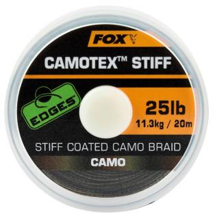 Fox Šnúra Edges Camotex Stiff Coated Camo Braid 20lb/25lb/35lb-20m VARIANT: 25lb/11,3kg/20m