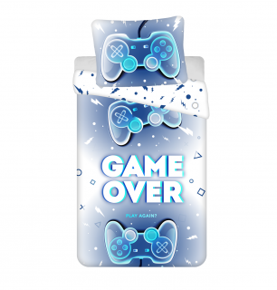 Bavlnené obliečky 140x200 + 70x90 cm - Game over