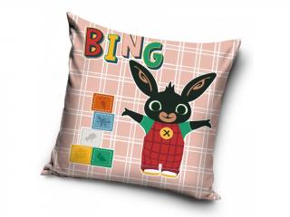 Obliečka na vankúšik 40x40 cm - Zajačik Bing a kocky