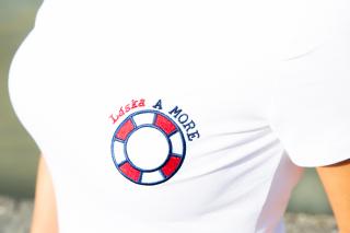 Tričko Láska A MORE Farba: Biela, Veľkosť: L