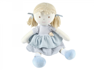 All Natural látková bábika - Neva modré šaty | Bonikka