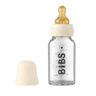 BIBS Baby Bottle sklenená fľaša 110ml - Ivory | BIBS