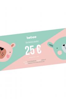 Darčekový poukaz 25€ | bebee.sk