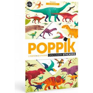 Dinosaury - vzdelávací samolepkový plagát | POPPIK