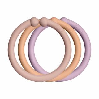 Loops krúžky 12ks - Blush/Peach/Dusky Lilac | BIBS