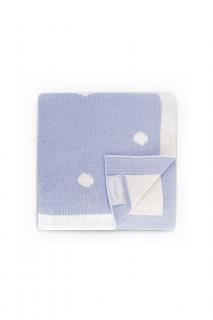 Luxusná pletená deka modrá | Shnuggle