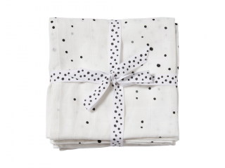 Mušelínové plienky Dreamy Dots 2 ks biele | Done by Deer