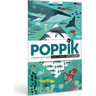 Oceány - vzdelávací samolepkový plagát | POPPIK