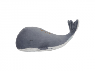 Plyšová veľryba 35cm ocean blue | Little Dutch