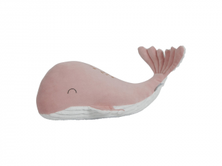 Plyšová veľryba 35cm ocean pink | Little Dutch