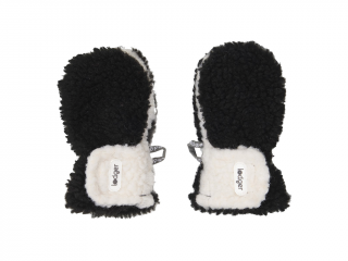 Rukavice Mittens Teddy Black 6-12m | Lodger