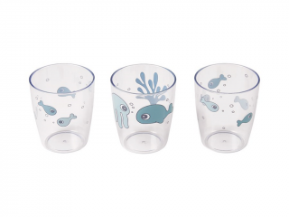 Sea friends mini poháriky 3ks modré | Done by Deer