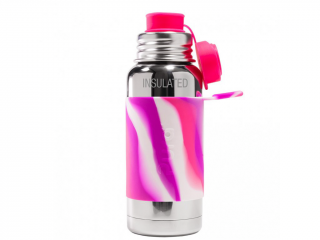 TERMO fľaša so športovým uzáverom 475ml ružovo-biela | PURA
