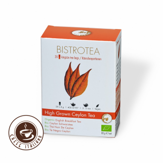 Bistrotea Kingsize Bio Čierny čaj - vysoko pestovaný ceylon čaj 20xTpod/4g