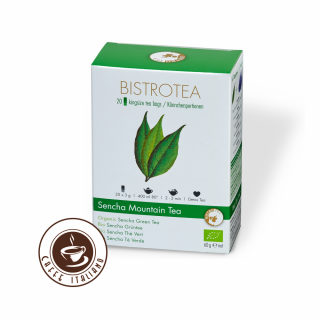 Bistrotea Kingsize Bio Zelený čaj - jemný Sencha Mountain čaj 20xTpod/3g