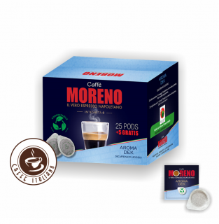 Caffe Moreno Aroma Dek e.s.e.pody 25 ks+5 ks grátis  80% Arabica + 20% Robusta