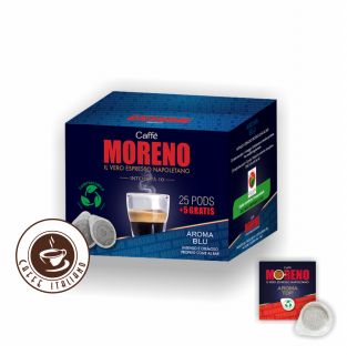 Caffe Moreno Aroma Top E.S.E.pody 25ks + 5ks grátis  75% Arabica 25% Robusta
