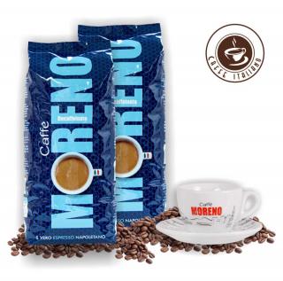 Caffe Moreno Bezkofeínová káva 2kg + espresso šálka