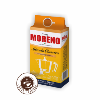 Caffe Moreno Classica mletá káva 250 gr  50% Arabica + 50% Robusta