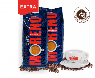 Caffe Moreno Gran Miscela Extra Bar 2kg + espresso šálka
